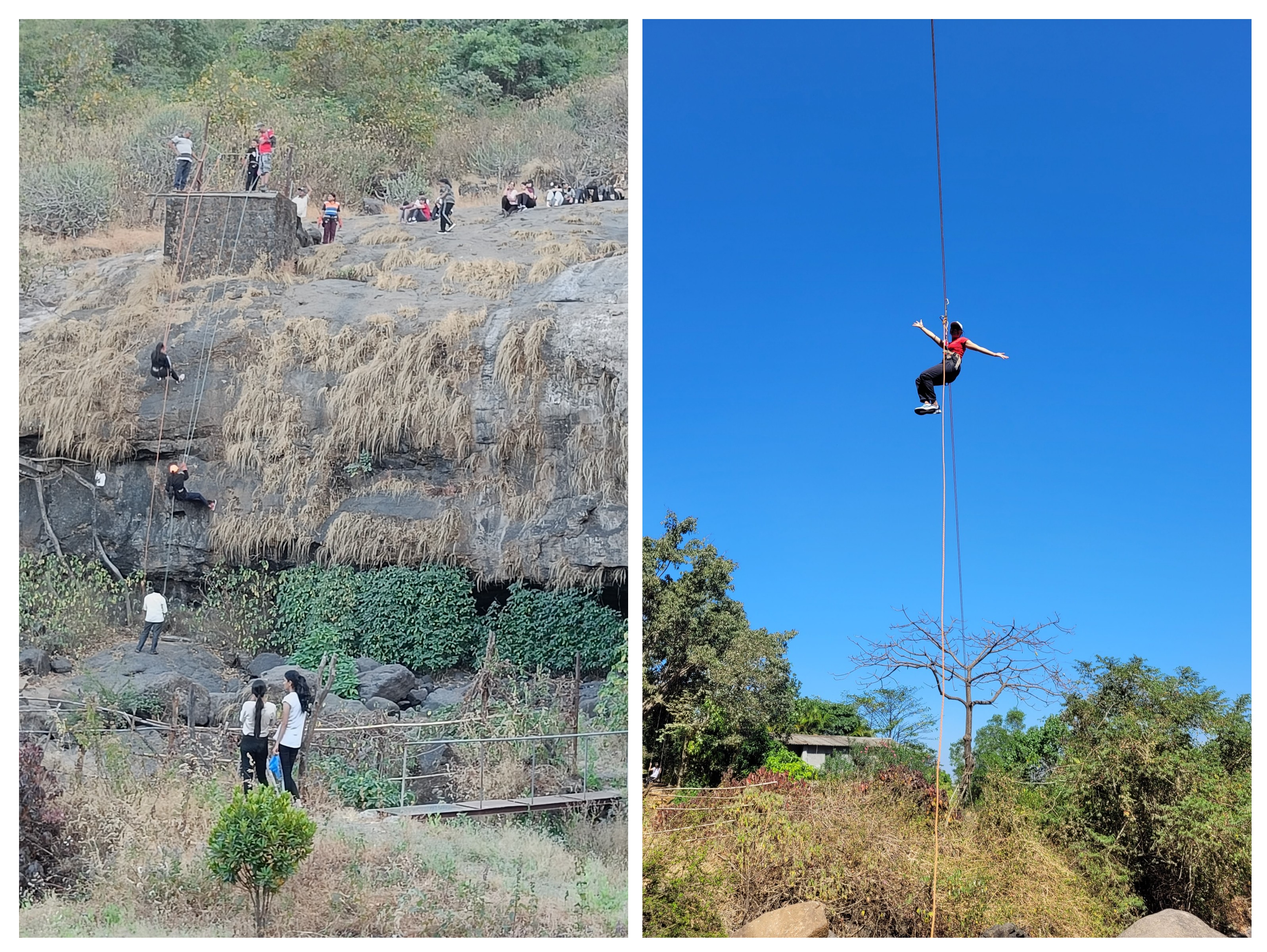 Adventure Sports Credit Course Rappelling and River Crossing